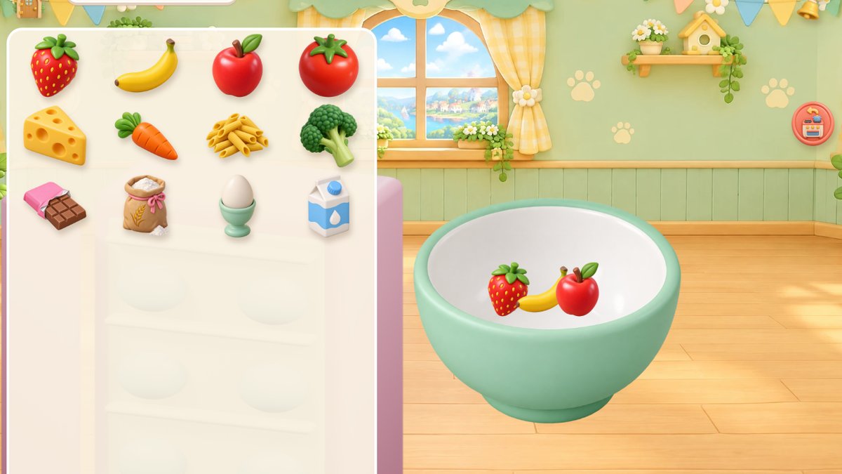 Make anything: choosing ingredients from the pantry for a mixing bowl